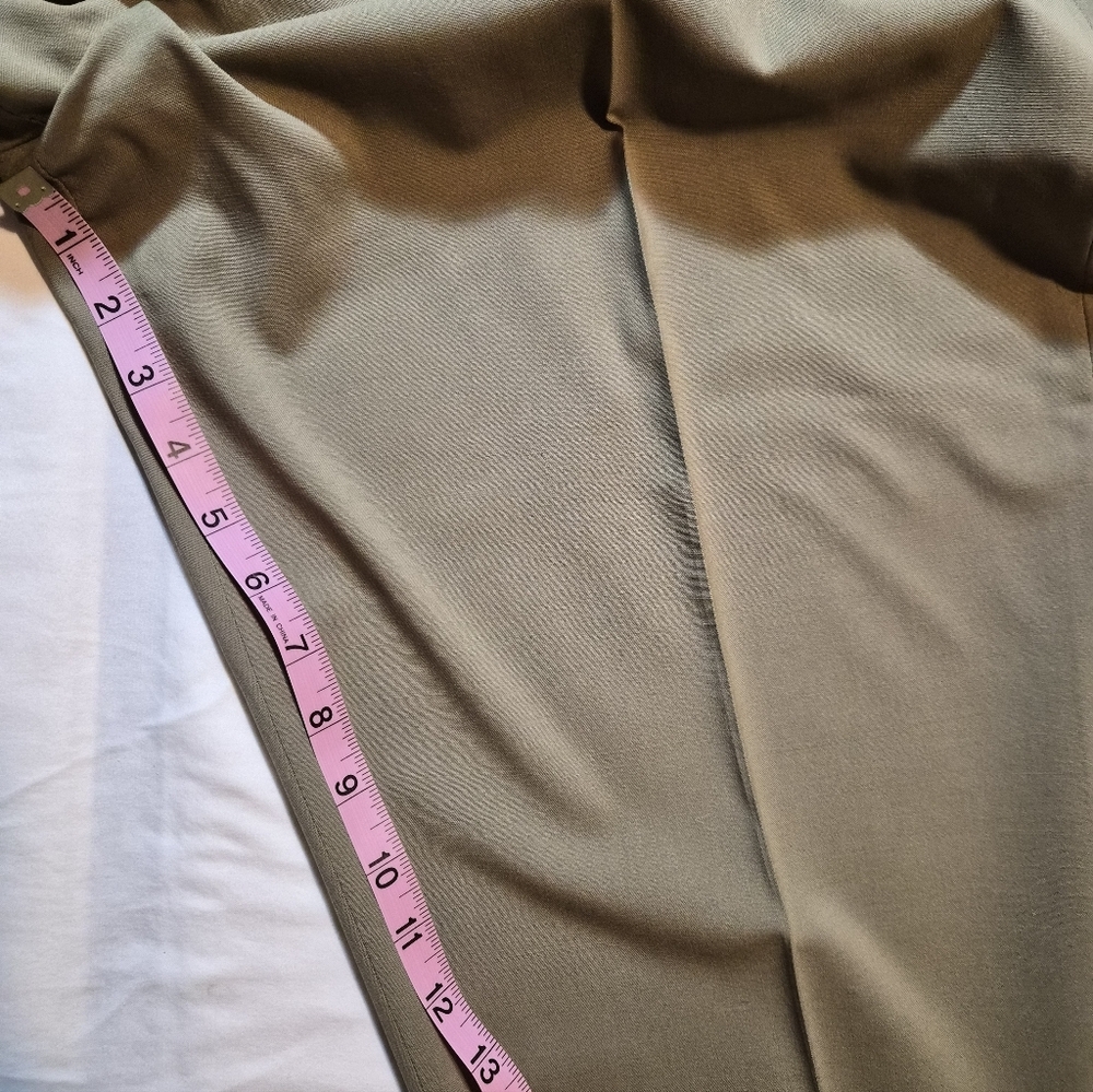 ​VTG Rafaella 100% Pure New Wool Trousers Sage Green Dress Pants Size 16 - Picture 6 of 11
